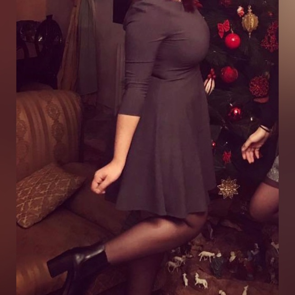 Grey mini dress